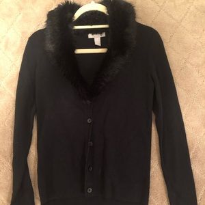 Banana Republic Black Button Down Cardigan